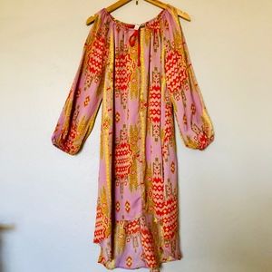 Chelsea & Violet High Low Lavender Aztec Dress SzL